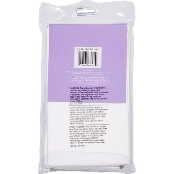 Whitmor Shower Curtain Liner, White, 70 x 72 in