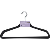 Whitmor Spacemaker Suit Hangers Set of 5, Black, thumbnail image