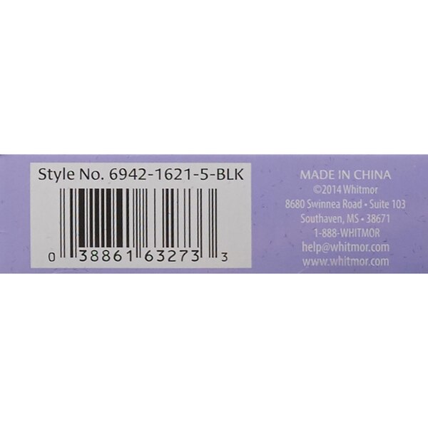 Whitmor Spacemaker Suit Hangers Set of 5, Black