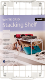 Whitmor White Grid Stacking Shelf, thumbnail image 1 of 2