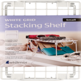 Whitmor White Grid Stacking Shelf, thumbnail image