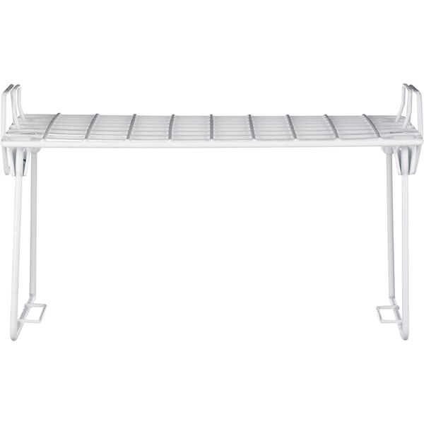 Whitmor White Grid Stacking Shelf