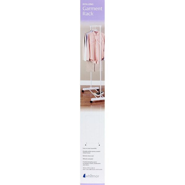 Whitmor Rolling Garment Rack