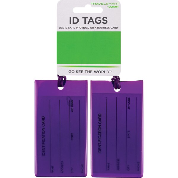 Conair Travel Smart Jelly ID Tags (Assorted Colors)