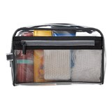 Conair Travel Smart Cosmetic Bag, Clear Vinyl, Zipper Closure, thumbnail image