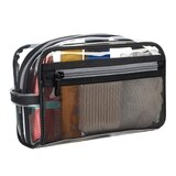 Conair Travel Smart Cosmetic Bag, Clear Vinyl, Zipper Closure, thumbnail image