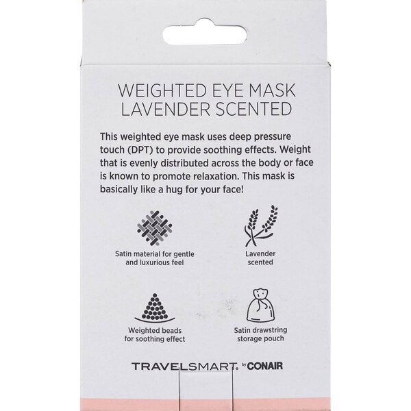 Travel Smart By Conair Weighted Eye Mask