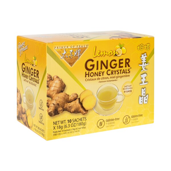 Prince of Peace Ginger Honey Crystals, Lemon, 0.63 OZ