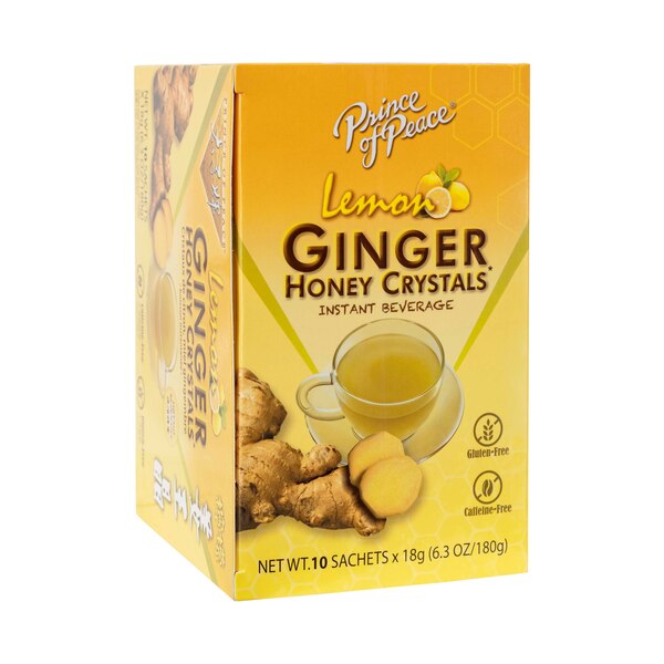 Prince of Peace Ginger Honey Crystals, Lemon, 0.63 OZ