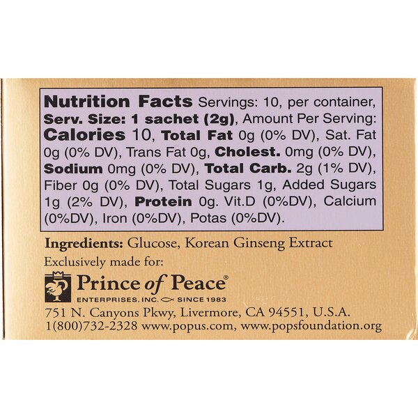 Prince of Peace Korean Instant Ginseng Tea, 0.7 OZ