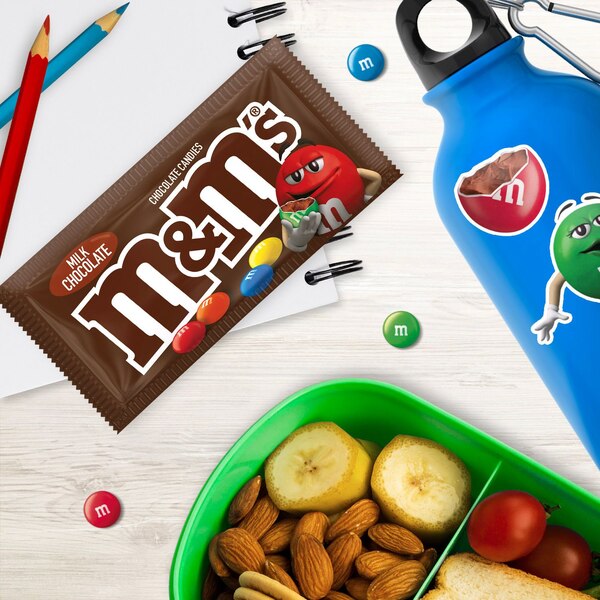 M&M's Milk Chocolate Candy Single Size, 1.69 oz