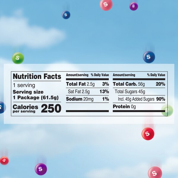 Skittles Wild Berry Chewy Candy, Full Size, 2.17 oz