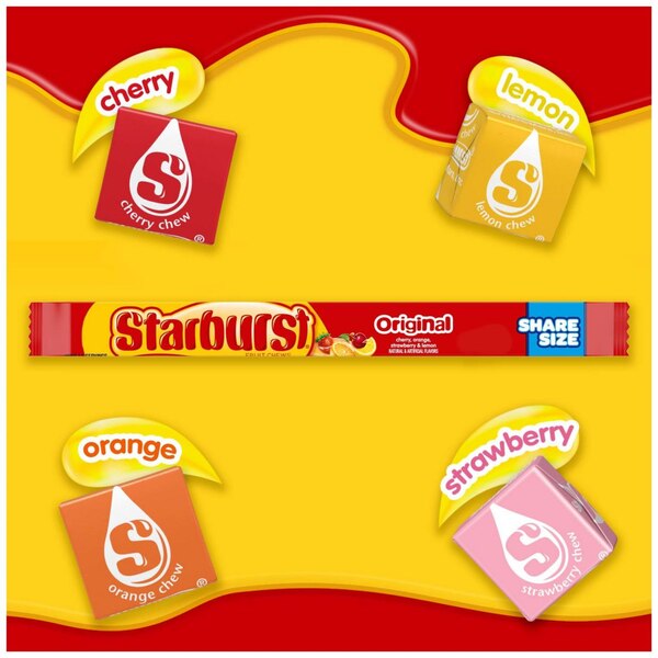 Starburst Original Fruit Chews Chewy Candy, Share Size, 3.45 oz