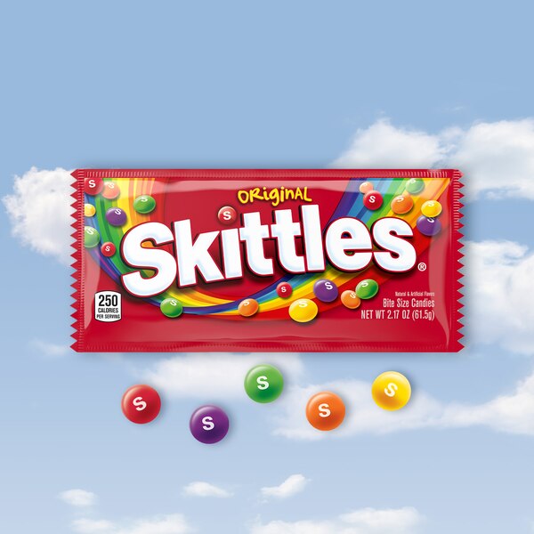 Skittles Original Chewy Candy, Full Size, 2.17 oz