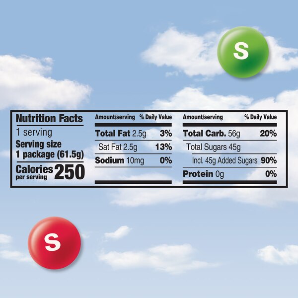 Skittles Original Chewy Candy, Full Size, 2.17 oz
