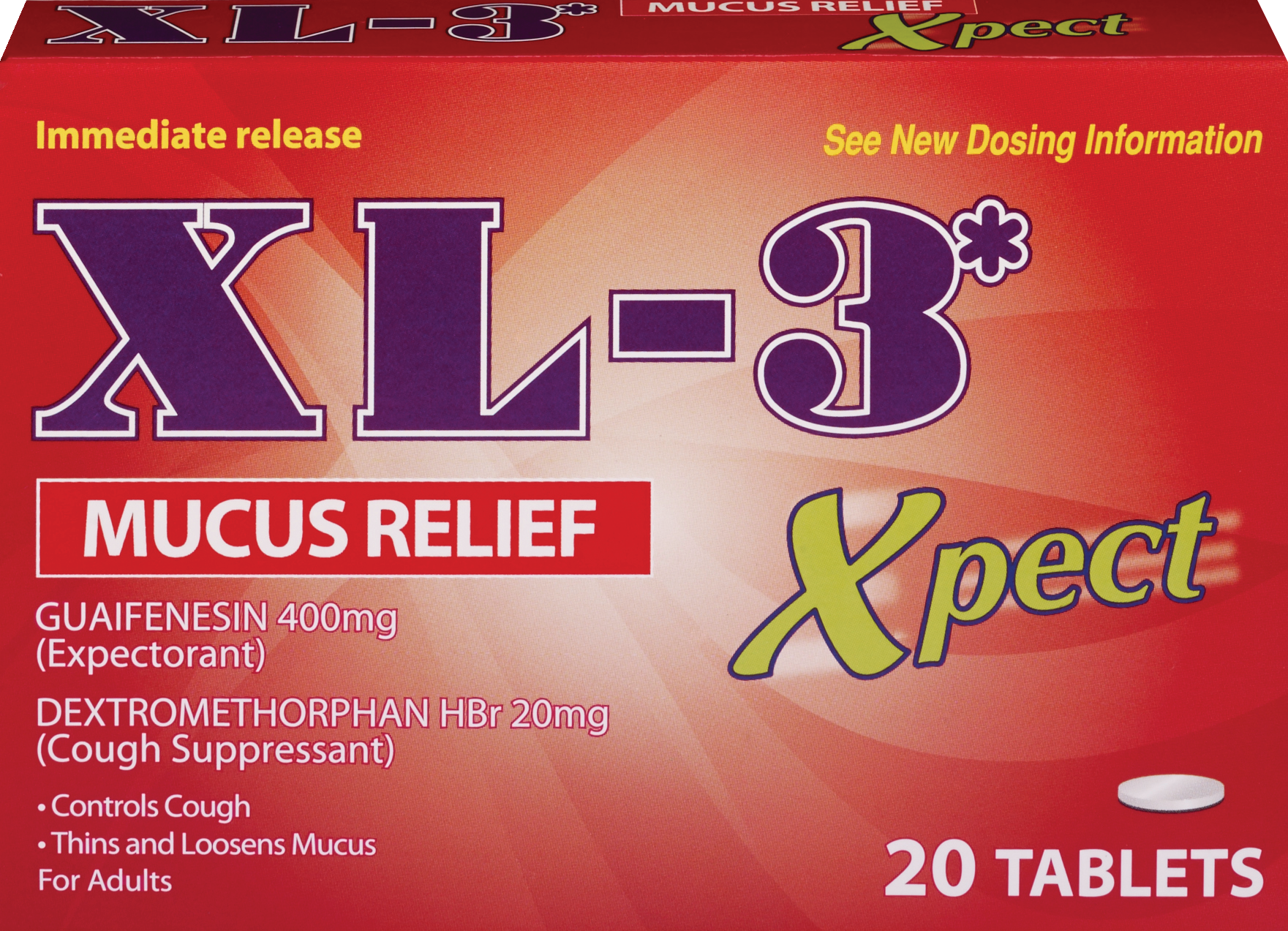 XL-3 - Tabletas para el alivio de la mucosidad