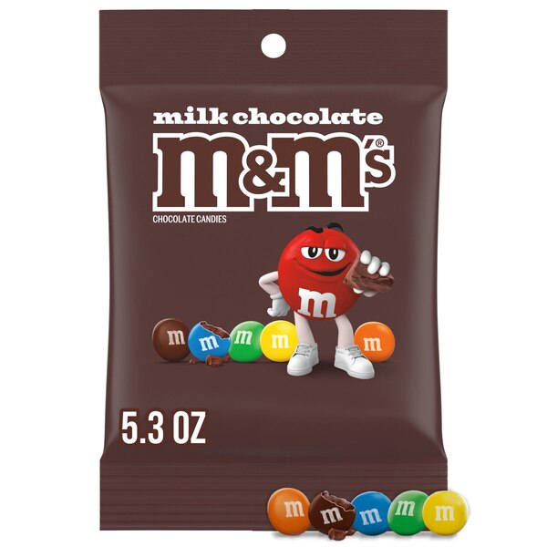 M&M's Candies Milk Chocolate Plain, 5.3 oz