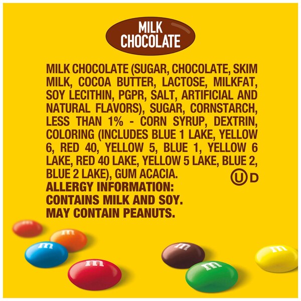 M&M's Candies Milk Chocolate Plain, 5.3 oz