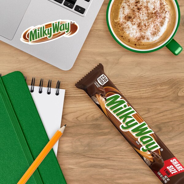 Milky Way Milk Chocolate ToGo Sharing Size Candy Bar, 3.63 oz