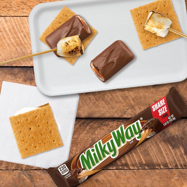 Milky Way Milk Chocolate ToGo Sharing Size Candy Bar, 3.63 oz