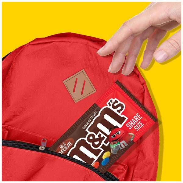 M&M'S Milk Chocolate Candy, Share Size, 3.14 oz Bag