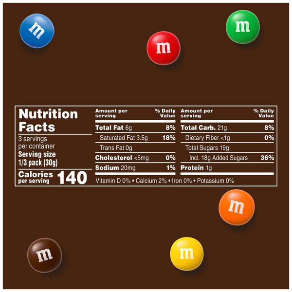 M&M'S Milk Chocolate Candy, Share Size, 3.14 oz Bag