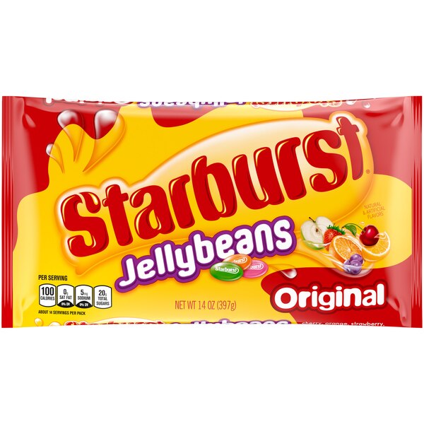 Starburst Original Jelly Beans Gummy Candy, 14 oz Bag