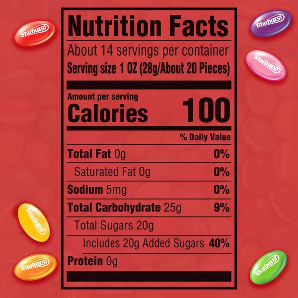 Starburst Original Jelly Beans Gummy Candy, 14 oz Bag