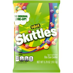 Skittles, Sour Candy, 5.7 oz Bag