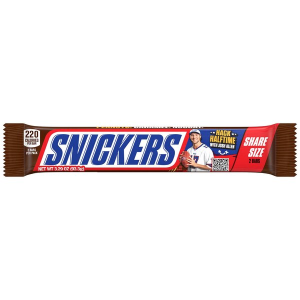 Snickers, Original Milk Chocolate Candy Bar, Share Size, 3.29 oz