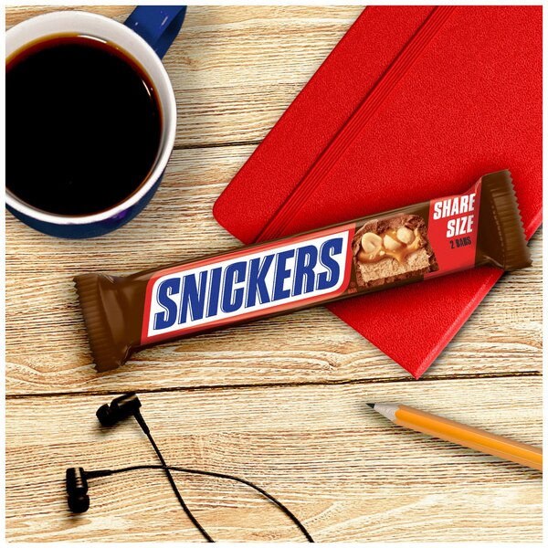 Snickers, Original Milk Chocolate Candy Bar, Share Size, 3.29 oz