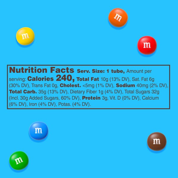 M&M's Milk Chocolate Minis Size Candy Tube