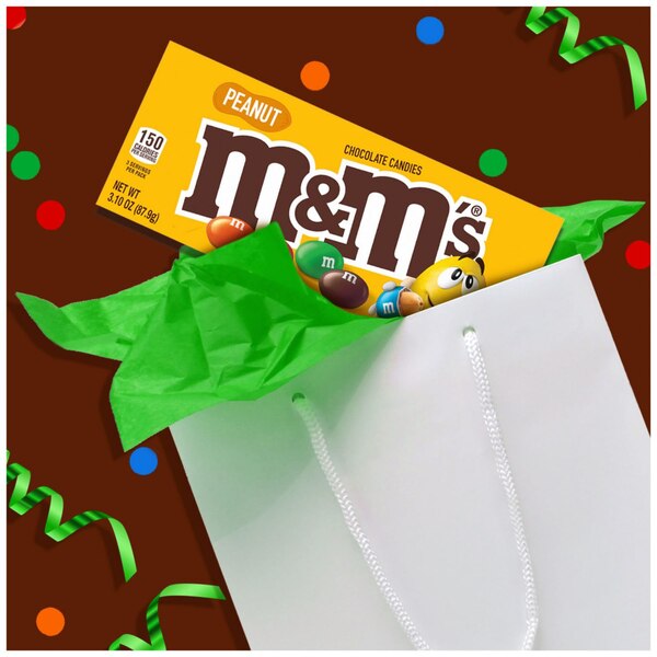 M&M's Peanut Milk Chocolate Candy Theater Box, 3.1 Oz