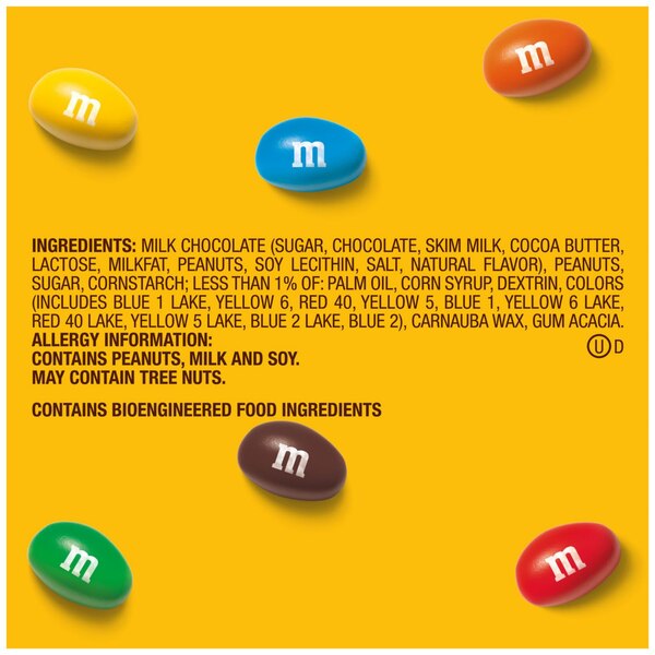 M&M's Peanut Milk Chocolate Candy Theater Box, 3.1 Oz
