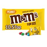 M&M'S Peanut Milk Chocolate Fun Size Candy Bag, 10.57oz, thumbnail image