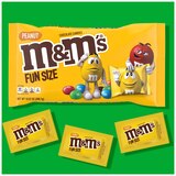M&M'S Peanut Milk Chocolate Fun Size Candy Bag, 10.57oz, thumbnail image