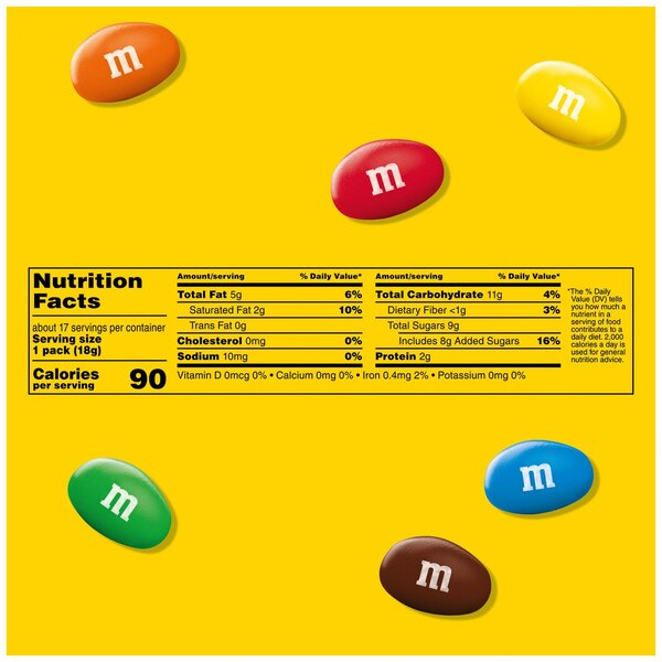 M&M'S Peanut Milk Chocolate Fun Size Candy Bag, 10.57oz
