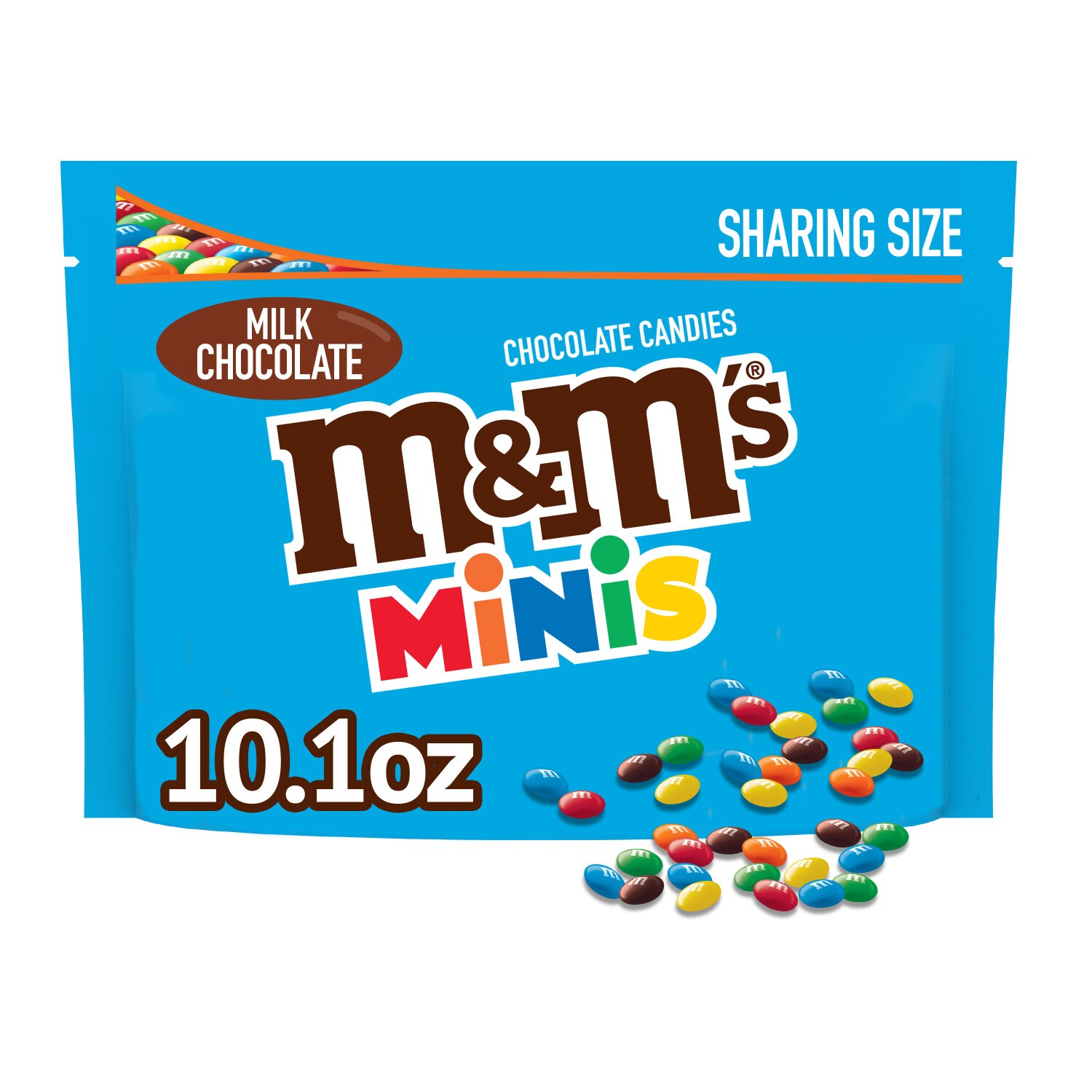M&M'S MINIS - Barra de chocolate con leche, tamaño para compartir, 10.1 oz