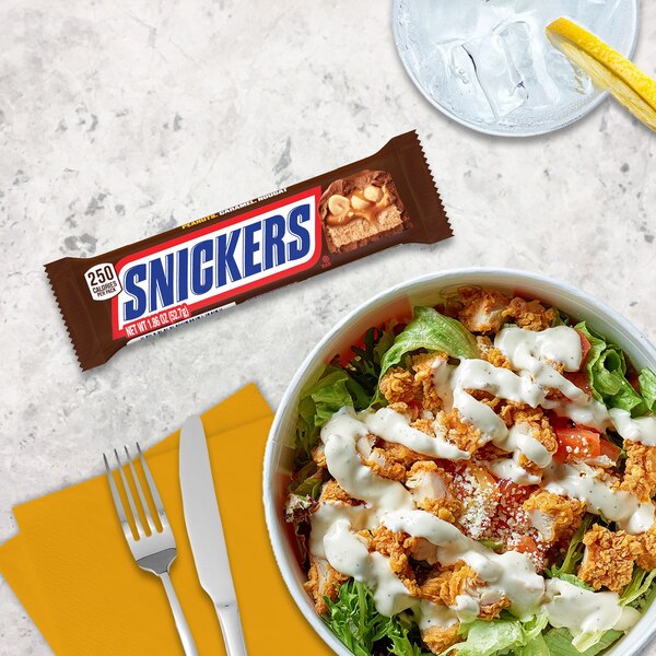 Snickers, Full Size Chocolate Candy Bar, 1.86 oz Bar