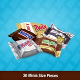 Snickers, Twix, 3 Musketeers, Milky Way, Minis Chocolate Candy Bars Variety Pack, 8.31 Oz Bag, thumbnail image 3 of 8