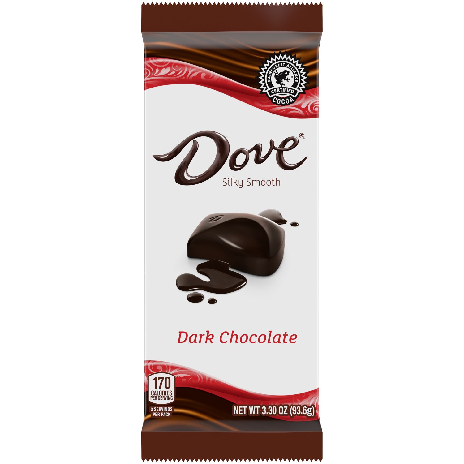 DOVE - Barra de chocolate amargo, 3.30 oz