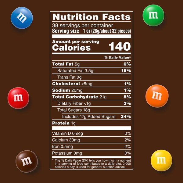 M&M'S Milk Chocolate Candy, Party Size, 38 oz Bag