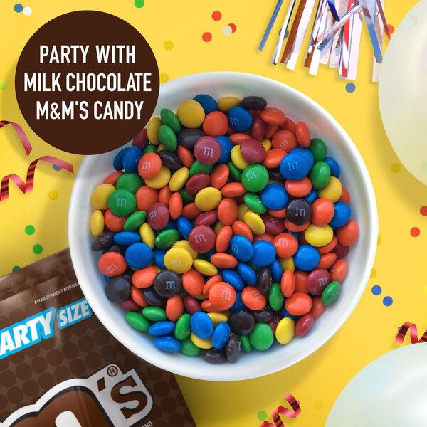 M&M'S Milk Chocolate Candy, Party Size, 38 oz Bag