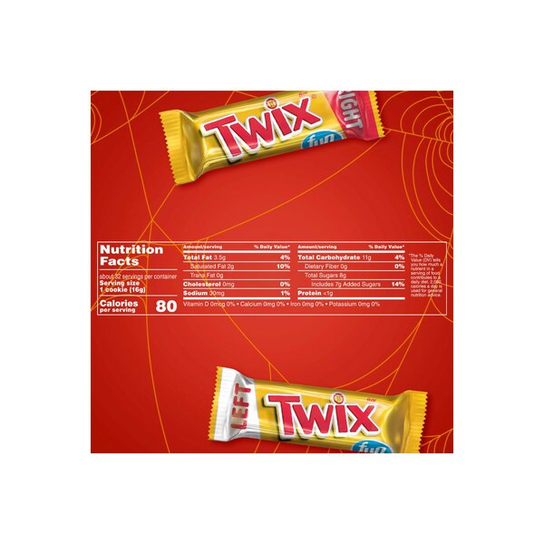 Twix Caramel Fun Size Chocolate Cookie Candy Bars 18.28 oz Bag