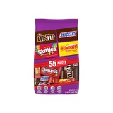 M&M'S, Snickers, Starburst & Skittles Assorted Candy Variety Pack, 27.18 oz, 55 Pieces Bulk Bag, thumbnail image