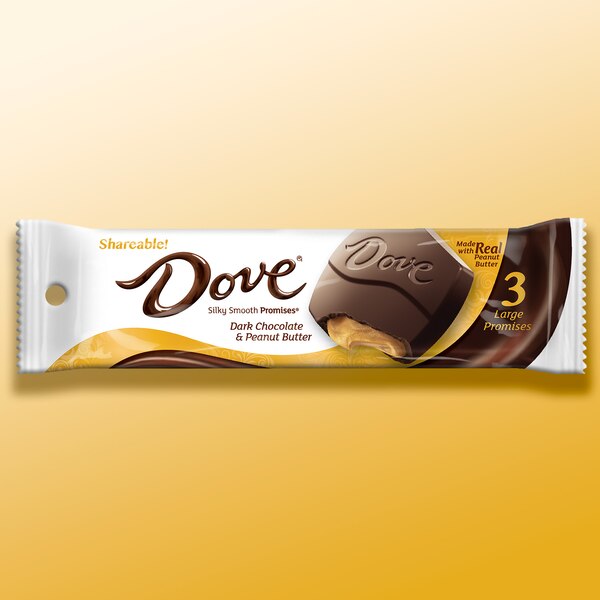 Dove Large Promises Dark Chocolate Peanut Butter Candy, 2.75 oz