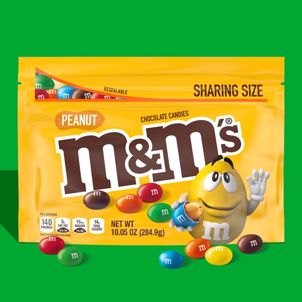 M&M'S Peanut Milk Chocolate, Sharing Size, 10.05 oz