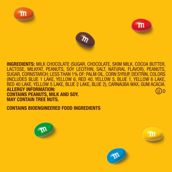 M&M'S Peanut Milk Chocolate, Sharing Size, 10.05 oz