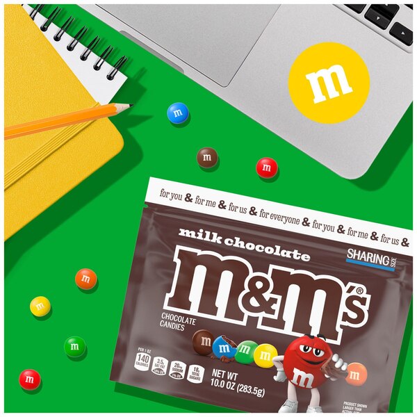 M&M'S Milk Chocolate Candy, Sharing Size, 10 oz