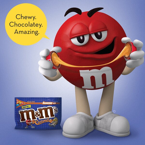 M&M'S Caramel Milk Chocolate Candy, Sharing Size, 9.05 oz
